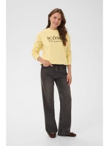 Kaffe Bluza w kolorze żółtym rozmiar: XXL. Żółte bluzy Kaffe, xxl, bez wzorów, bez kaptura. Za 189,95 zł.
