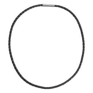 Rafaela Donata Skórzany naszyjnik Skóra naturalna czarny Naszyjniki 1 ct Damski. Czarne naszyjniki Rafaela Donata, ze stali. Za 139,99 zł.