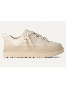 UGG Sneakersy "Lowmel" w kolorze kremowym rozmiar: 39. Białe trampki Ugg, bez wzorów, ze skóry, bez zapięcia. Za 532,06 zł.