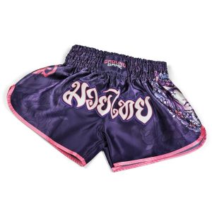 Spodenki damskie Muay Thai Ground Game Asami. Fioletowe szorty GROUND GAME, bez wzorów, sportowe. Za 169,99 zł.