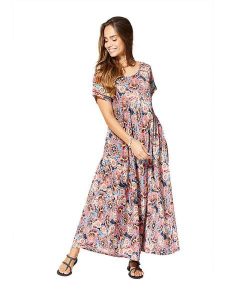 Aller Simplement Sukienka w kolorze granatowo-czerwonym rozmiar: 34/36. Niebieskie sukienki Aller Simplement, bez wzorów, klasyczne, bez kołnierzyka, bez ramiączek, maxi. Za 65,99 zł.