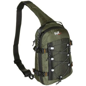 Torba na ramię Compact Sling. Czarne torby podróżne i sportowe MFH MAX FUCHS, bez wzorów, z materiału, na ramię. Za 108,99 zł.