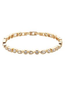 U.S. Polo Assn. Pozłacana bransoletka z kamieniami ozdobnymi rozmiar: onesize. Żółte bransoletki U.S. Polo Assn., metalowe. Za 104,99 zł.