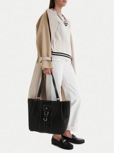 Beverly Hills Polo Club Torebka CEO-BHPC-C-025-09 Czarny. Czarne shopper bag Beverly Hills Polo Club, bez wzorów, z materiału, bez dodatków. Za 229,99 zł.