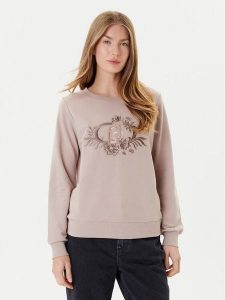 Liu Jo Sport Bluza TF5097 FS090 Beżowy Regular Fit. Brązowe bluzy Liu Jo Sport, xl, bez wzorów, z bawełny, bez kaptura. Za 379,99 zł.