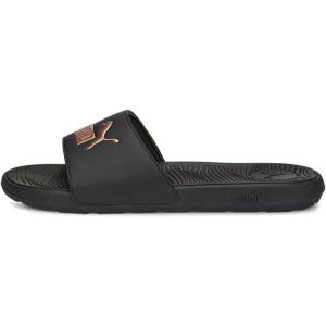 Klapki Puma Cool Cat 2.0 Wns PUMA Black-Rose Gold, Kobiety. Czarne klapki Puma, bez wzorów, z syntetyku, bez obcasa. Za 135,22 zł.
