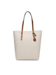 MICHAEL Michael Kors Torebka Quinn 30S5GQNT3B Écru. Shopper bag MICHAEL Michael Kors, bez wzorów, ze skóry, bez dodatków. Za 679,99 zł.