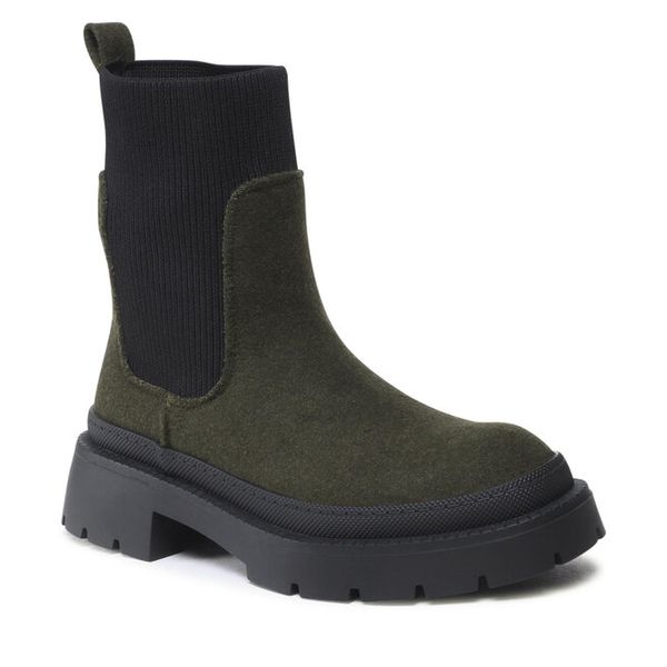 Sztyblety Jenny Fairy. Brązowe botki Jenny Fairy, bez wzorów, bez obcasa, na płaskiej podeszwie, bez zapięcia. Za 139,99 zł.