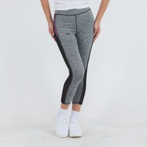 Damskie Legginsy Biegowe Stretch Kluczowe Cechy Model. Szare legginsy ELPLAYER, bez wzorów, z bawełny. Za 64,00 zł.
