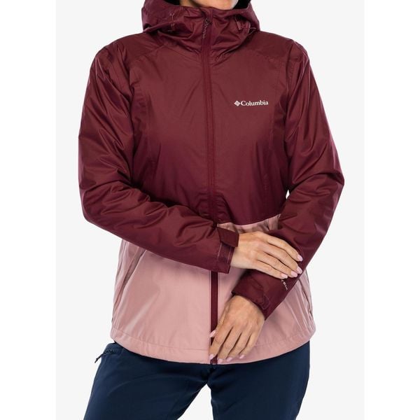 Kurtka przeciwdeszczowa damska Columbia Inner Limits III Jacket. Czerwone kurtki Columbia, bez wzorów, bez kaptura. Za 399,00 zł.