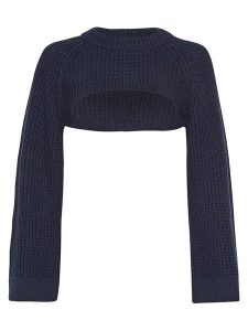 MOSS COPENHAGEN Sweter "Faye Peony" w kolorze granatowym rozmiar: XS/S. Niebieskie golfy Moss Copenhagen, bez wzorów, z poliamidu. Za 74,63 zł.