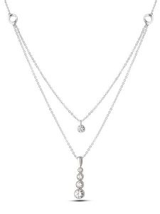 Atelier MIU Naszyjnik z zawieszką - dł. 45 cm rozmiar: onesize. Szare naszyjniki Atelier MIU, z cyrkonią, srebrne. Za 34,99 zł.