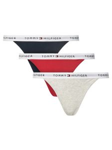 Tommy Hilfiger Komplet 3 par stringów UW0UW05757 Kolorowy. Komplety bielizny TOMMY HILFIGER, bez wzorów, z bawełny. Za 119,99 zł.