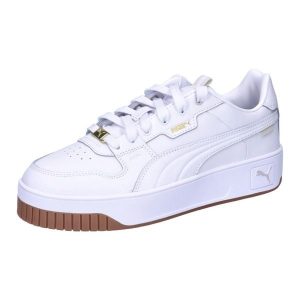 Buty Damskie Puma Carina Street Lux. Białe buty sportowe Puma, bez wzorów, bez zapięcia. Za 209,00 zł.