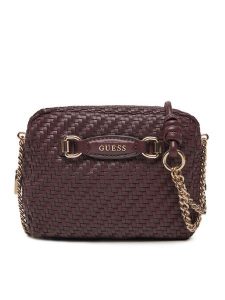 Guess Torebka HWWG95 30140 Bordowy. Czerwone listonoszki Guess, z aplikacjami, ze skóry, bez dodatków. Za 309,99 zł.