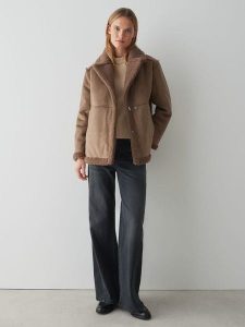 OPUS Dwustronna kurtka przejściowa "Henola" w kolorze brązowym rozmiar: 42. Brązowe kurtki Opus, bez wzorów, bez kaptura. Za 217,99 zł.