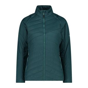 Kurtka puchowa damska z odpinanymi rękawami CMP. Zielone kurtki CMP, na zimę, bez wzorów, z puchu, bez kaptura. Za 425,00 zł.