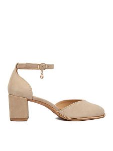 Lasocki Czółenka CEO-WB-VELA-02 Beżowy. Brązowe czółenka Lasocki, bez wzorów, ze skóry, bez obcasa, bez zapięcia. Za 229,99 zł.