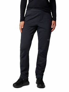 Columbia Spodnie softshellowe "Vast Canyon" w kolorze czarnym rozmiar: M. Czarne spodnie dresowe Columbia, m, bez wzorów, outdoorowe. Za 259,95 zł.
