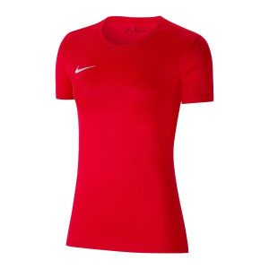 Koszulka Damska Park VII DriFIT. Czerwone bluzki Nike, bez wzorów, sportowe, bez kołnierzyka, bez ramiączek. Za 104,99 zł.