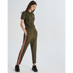Kombinezon z wiskozy - Khaki. Kombinezony marki Sinsay. Za 79,99 zł.