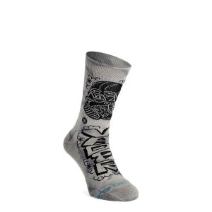 Skarpety Stance DJ Darth Crew. Szare skarpetki Stance, bez wzorów. Za 58,99 zł.