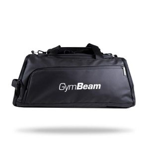 Torba sportowa 2w1 poliestrowa 42 L czarna. Czarne torby podróżne i sportowe GYMBEAM, bez wzorów, do ręki, duże. Za 221,90 zł.