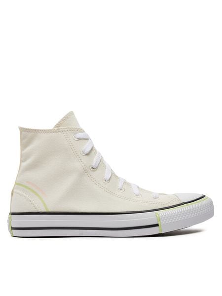 Converse Trampki Chuck Taylor All Star Color Pop Hi A07592C Beżowy. Brązowe trampki Converse, bez wzorów, z materiału, bez zapięcia. Za 229,99 zł.