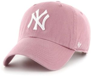 New York Clean Up Lifestyle Czapka baseballowa - Regulowana - Malwowy. Fioletowe czapki 47 Brand, bez wzorów, z bawełny. Za 142,34 zł.