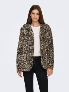 ONLY Kardigan w kolorze jasnobrązowo-czarnym rozmiar: M. Brązowe kardigany ONLY, m, bez wzorów, bez ramiączek. Za 118,01 zł.