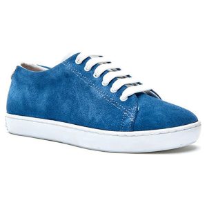 Comfortfusse Skórzane sneakersy "Sorel" w kolorze granatowym rozmiar: 42. Niebieskie trampki Comfortfüße, bez wzorów, ze skóry, bez zapięcia. Za 271,03 zł.