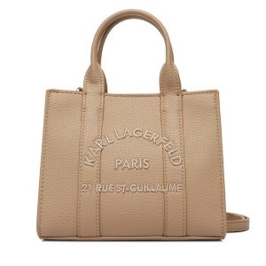 Torebka KARL LAGERFELD. Brązowe torebki klasyczne KARL LAGERFELD, bez wzorów, bez dodatków. Za 649,99 zł.