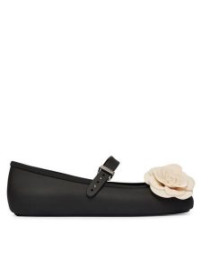 Melissa Baleriny Melissa Soft Ballerina Petals Ad 37820 Czarny. Czarne balerinki Melissa, bez wzorów, z tworzywa sztucznego, bez obcasa, bez zapięcia. Za 398,99 zł.