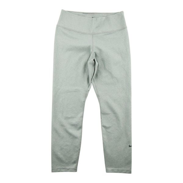 Second life - Damskie szare legginsy Dri-Fit - Jak nowy. Szare legginsy Nike, bez wzorów, z materiału, długie. Za 106,46 zł.