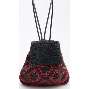 Pleciony plecak worek - Wielobarwn. Plecaki marki Reserved. Za 129,99 zł.