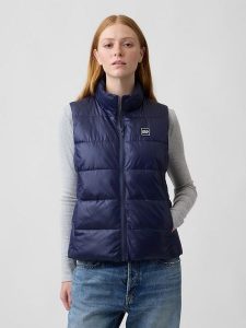 GAP Kamizelka pikowana w kolorze granatowym rozmiar: XXL. Niebieskie kamizelki GAP, xxl, bez wzorów, bez kołnierzyka, bez ramiączek, bez kaptura. Za 169,95 zł.