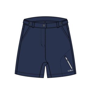 Szorty damskie rowerowe CMP 30C5976. Niebieskie szorty CMP, bez wzorów, sportowe. W wyprzedaży za 235,50 zł.