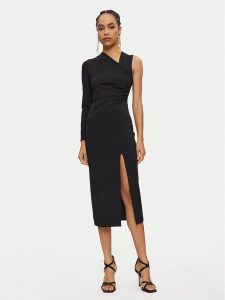 Rinascimento Sukienka koktajlowa CFC0119877003 Czarny Regular Fit. Czarne kombinezony Rinascimento, s, bez wzorów, z syntetyku, wizytowe, bez kołnierzyka, bez ramiączek. Za 279,99 zł.