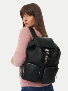 Calvin Klein Plecak Weebbing Strap Flap Backpack LV04F3645G Czarny. Czarne plecaki Calvin Klein. Za 584,99 zł.