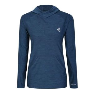 Bluza sportowa z kapturem damska Sprint City. Niebieskie bluzy Dare 2b, bez wzorów, z kapturem. W wyprzedaży za 129,99 zł.