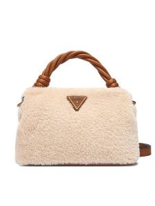 Guess Torebka Shaida HWWB81 43110 Beżowy. Brązowe torebki klasyczne Guess, z aplikacjami, z materiału, bez dodatków. Za 509,99 zł.