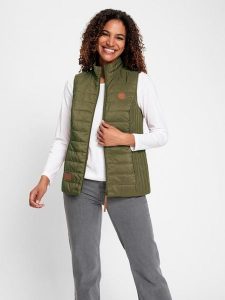 WITT WEIDEN Kamizelka w kolorze khaki rozmiar: 40. Brązowe kamizelki WITT WEIDEN, bez wzorów, bez kołnierzyka, bez ramiączek, bez kaptura. Za 39,99 zł.