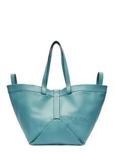 Liebeskind Berlin Skórzany shopper bag w kolorze niebieskim - 47 x 34 x 18 cm rozmiar: onesize. Niebieskie shopper bag Liebeskind Berlin, bez wzorów, z materiału, na ramię, bez dodatków. Za 549,06 zł.
