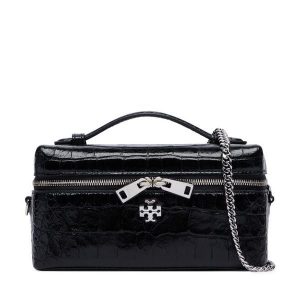 Torebka Tory Burch. Czarne kuferki Tory Burch, bez wzorów, bez dodatków. Za 2 759,00 zł.