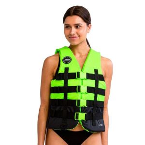 Kamizelka asekuracyjna JOBE 4 Buckle Life Vest. Zielone kamizelki JOBE, s, bez wzorów, bez kołnierzyka, bez ramiączek, bez kaptura. Za 365,50 zł.