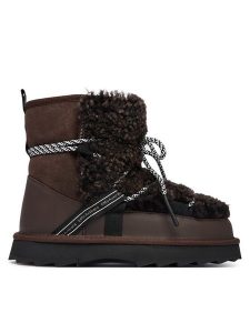 EMU Australia Śniegowce Blurred Teddy W13196 Brązowy ciemny. Brązowe buty zimowe EMU Australia, bez obcasa, bez zapięcia. Za 864,99 zł.