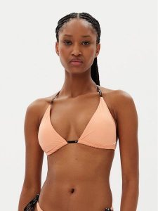 HUGO Góra od bikini Pure 50535772 Pomarańczowy. Brązowe bikini Hugo, bez wzorów, z syntetyku. Za 139,99 zł.