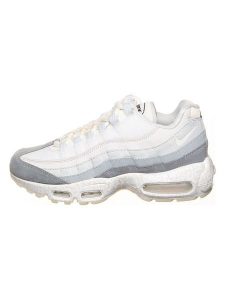 Nike Skórzane sneakersy "Air Max 95 Qs" w kolorze biało-szarym rozmiar: 38,5. Białe trampki Nike, bez wzorów, z materiału, bez zapięcia. Za 235,52 zł.
