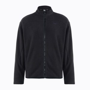 Kurtka do biegania damska PUMA Winter Tech Polar Fleece. Czarne kurtki Puma, bez wzorów, z polaru, bez kaptura. Za 299,99 zł.