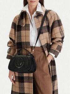 Beverly Hills Polo Club Torebka CEO-BHPC-L-003-09 Czarny. Czarne torebki klasyczne Beverly Hills Polo Club, bez wzorów, z materiału, bez dodatków. Za 169,99 zł.